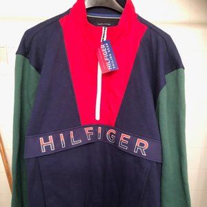 BRAND NEW MENS TOMMY HILFIGER HERITAGE COLLECTION ANORAK SWEATER  SIZE XXL